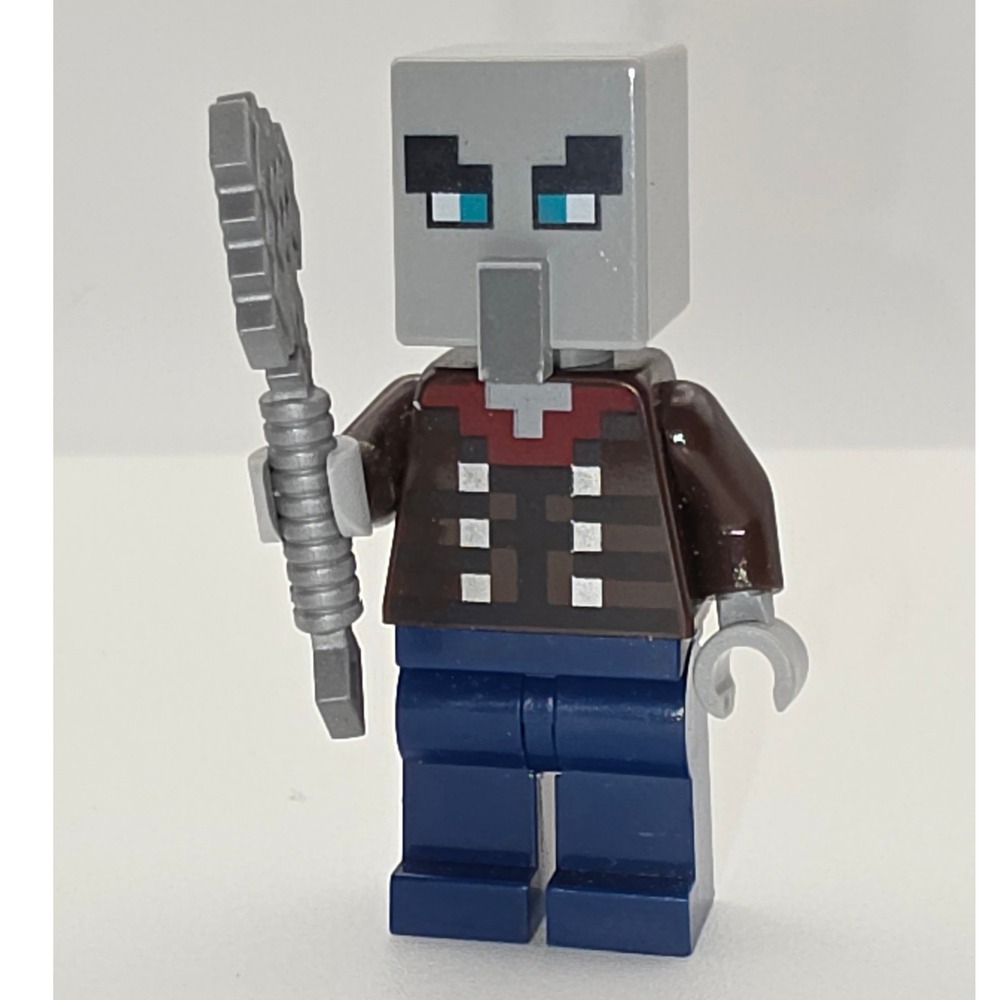 LEGO‎ Minecraft Minifigure One Size Brown/Blue Excellent Vindicator min053